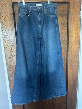 GAP Wide-Leg Indigo Blue Denim Jeans